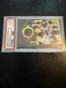 1998 PLAYOFF MOMENTUM ENDZONE X-PRESS 15 RANDY MOSS DIE-CUT🔥PSA 8🔥POP 13 RC - Picture 1 of 4