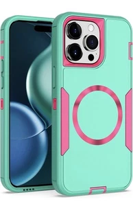 iPhone 15 Pro Case, Magnetic Drop Protection Heavy Duty,Compatible with MagSafe - Picture 1 of 9