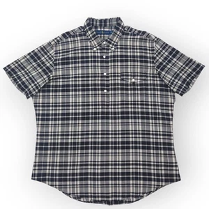 Polo Ralph Lauren Herren XL Madras Karo Pullover Knopfleiste Hemd S/S 100% Baumwolle - Bild 1 von 9