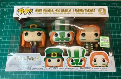 Funko Pop! Harry Potter Ginny Fred George Weasly Paquete de 3 Convención de Primavera 2019 Foto 1 de 4