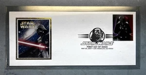 STAR WARS / USPS 1st DAY ISSUE DARTH VADER STAMP & SILK CACHET (5-25-2007) NEW * - Picture 1 of 2