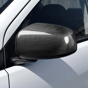 Real Carbon Fiber Stick-on Mirror Cover Trim for Mitsubishi Lancer EVO 2008-2016 - Picture 1 of 6