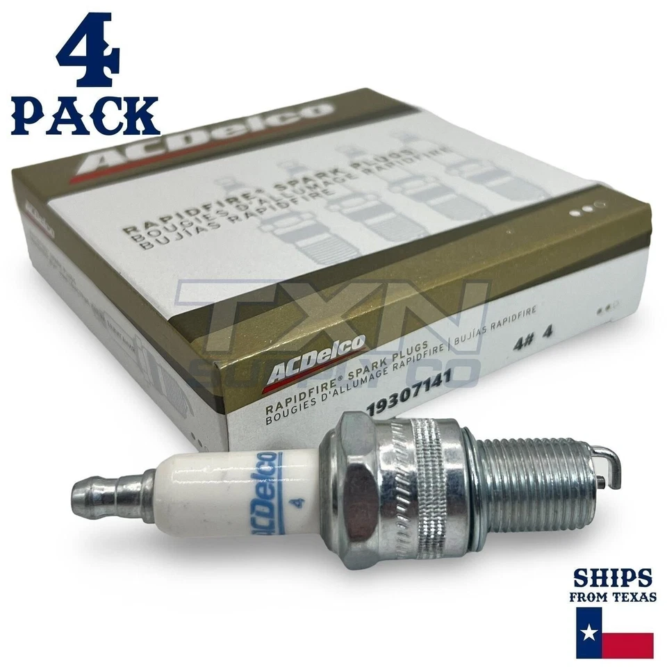Paquete de 4 bujías ACDelco Platinum 1990-1992 para Ford Capri 1,6 L hp Foto 1 de 3