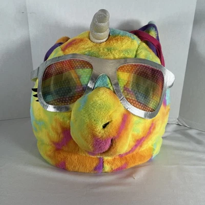 Unicorn Head Adult Large TIE DYE Rainbow Pride Furry  Costume Cosplay Halloween - Image 1 of 4