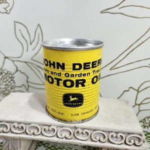Olio motore vintage John Deere 8 oz 5w-20 giallo a coste 4 zampe cervo completo sigillato - Foto 1 di 10