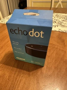 Amazon Echo Dot 2nd Generation Smart Speaker Alexa Black New Sealed - Picture 1 of 3