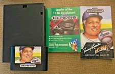 Tommy Lasorda Baseball (Sega Genesis, 1989) w/ Manual & Case - Missing Cover Art
