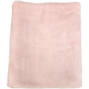 Koala Baby Pink Embossed Owl Blanket Soft Velour Girl Babies R Us 2018 - Picture 1 of 4