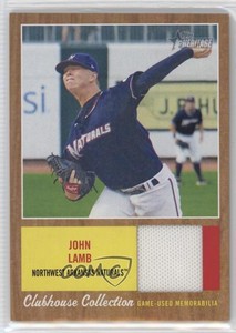 2011 Topps Heritage Minor League Edition Clubhouse Collection Relics John Lamb
