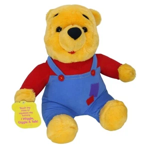 Winnie the Pooh Bear Hug and Wiggle Giggle Talking Plush Mattel Vintage 1997 - Picture 1 of 12