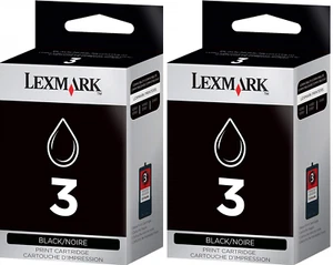 New Genuine Lexmark 3 2PK Ink Cartridges X Series X3530 X3550 Z Series Z1410 - Picture 1 of 3