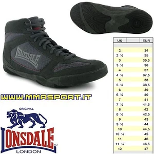 scarpe wrestling lotta boxe submission mma palestra lonsdale twist vera pelle - Foto 1 di 1