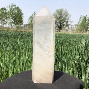 4.15LB Clear quartz Obelisk Natural Reiki Crystal Wand Point Decor Gift XA6152 - Picture 1 of 12