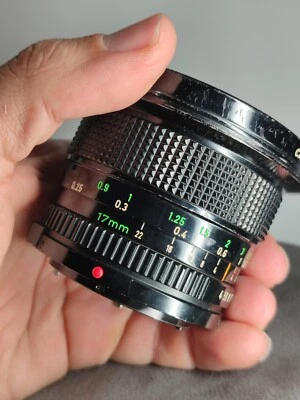Lente manual gran angular Canon FD 17mm f4 muy rara - Imagen 1 de 4