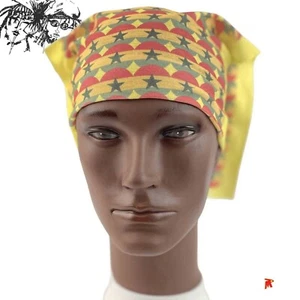 Bespoke Ghana Head Wrap Scarf face mask headband pirate beanie Unisex - Picture 1 of 3