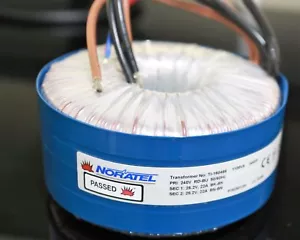 25V+25V 22A 240V (FOR AUDIO AMPLIFIERS) TOROIDAL TRANSFORMER NORATEL - Picture 1 of 5
