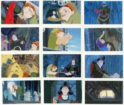 JUEGO COMPLETO DE PEGATINAS DISNEY EL JOROBADO DE NOTRA DAME PANINI ITALY SKYBOX Foto 1 de 2