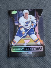 2015-16 UPPER DECK BRETT HULL CCS-21 CLEARCUT SUPERSTARS DIE CUT ICE