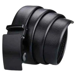 Minimalism Versatile PU Leather Black Belt For Men And Women - Picture 1 of 4