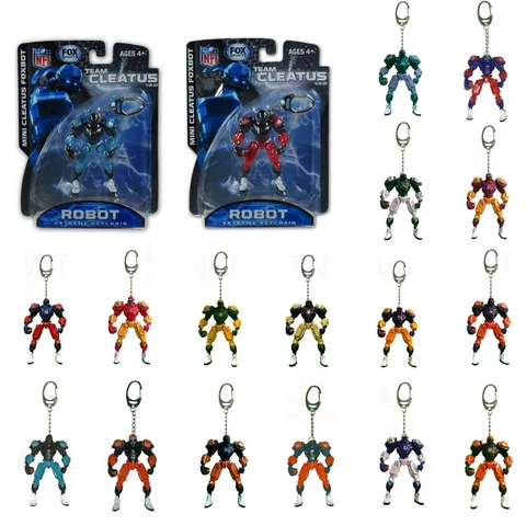 New NFL FOX Sports Robot Cleatus Action Figure Version 2.0 Key Chain Keychain Cover