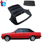 Convertible Soft Top For 1986-1993 3-Series E30 Black Twill & Plastic Window