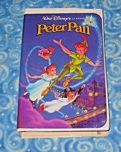 Tested Peter Pan Black Diamond VHS Tape Walt Disney's Classic Edition with Case - Imagen 1 de 5