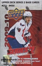 2009-10 09/10 Upper Deck UD Series 2 Base Cards #251 - 450 Stars, Goalies U Pick