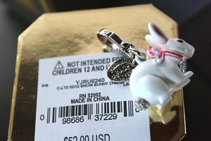 NWT Juicy Couture Gold Look Book Bunny Snowman Gingerbread House Passport Charm - Picture 1 of 40