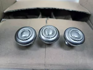 Seilknöpfe Satin Nickel zieht Griffe Schrank Hardware Box von 43 mit Schrauben - Bild 1 von 9