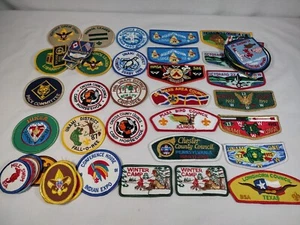 50 Vintage BSA Patches Flap Sleave 1980s 90s Large Lot Boy Scouts - Picture 1 of 11