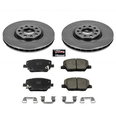 PowerStop Disc Brake Kit - Front - Fits Fiat 500X 2016-2019, Jeep Compass 2017-2 — 第 1/4 张图片