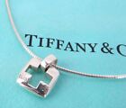Tiffany & Co. Halskette mit offenem Kreuz-Anhänger, quadratisch, Halsband,...