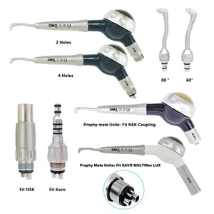 2/4 Holes Dental Air Flow Teeth Polishing Polisher Handpiece Hygiene Prophy - Picture 1 of 53