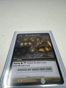 Rest and Relaxation Unscratched Loot Cards World of Warcraft TCG UNUSED WOW - Picture 1 of 13