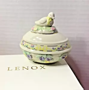 LENOX "L'UOVO DI PASQUA DELL'ANATRA" SCATOLA PORTAGIOIE IN PORCELLANA FINE - 1997 - Foto 1 di 6