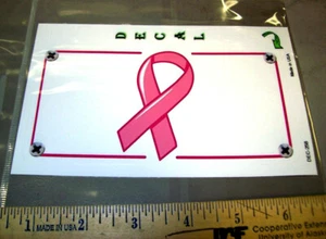 Calcomanía de cinta rosa para cáncer de mama, ideal para automóvil, camión, casa rodante, libro de desechos - Imagen 1 de 1