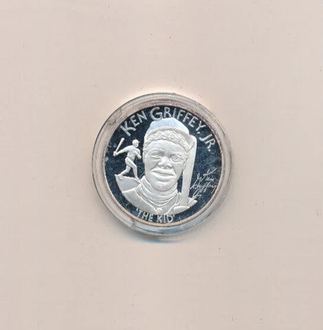 1990 Kengriffey Jr. All Star Starting Centerfielder, 1oz Fine Silver Round Cover