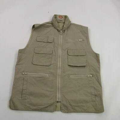 Мужской большой винтажный коричневый гонконгский жилет Banana Republic с карманами на молнии для рыбалки - Изображение 1 из 4