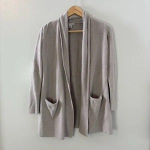 Barefoot Dreams Cozychic Lite Cardigan Sweater Beige Womens Comfy Boho Small - Picture 1 of 6