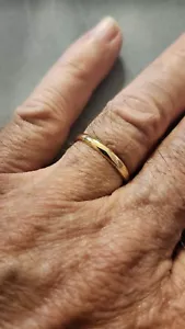 Fede nuziale 14kt 3mm 10,5 2,7gr - Foto 1 di 5