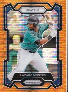Lazaro Montes 2024 Panini Prizm Orange Pulsar Prizm 397/399 #67 Seattle Mariners - Foto 1 di 2