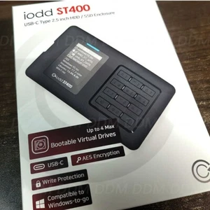 ST400 2.5 inch Enclosure USB-C Bootable Virtual ODD AES256 hard case IODD - Picture 1 of 6