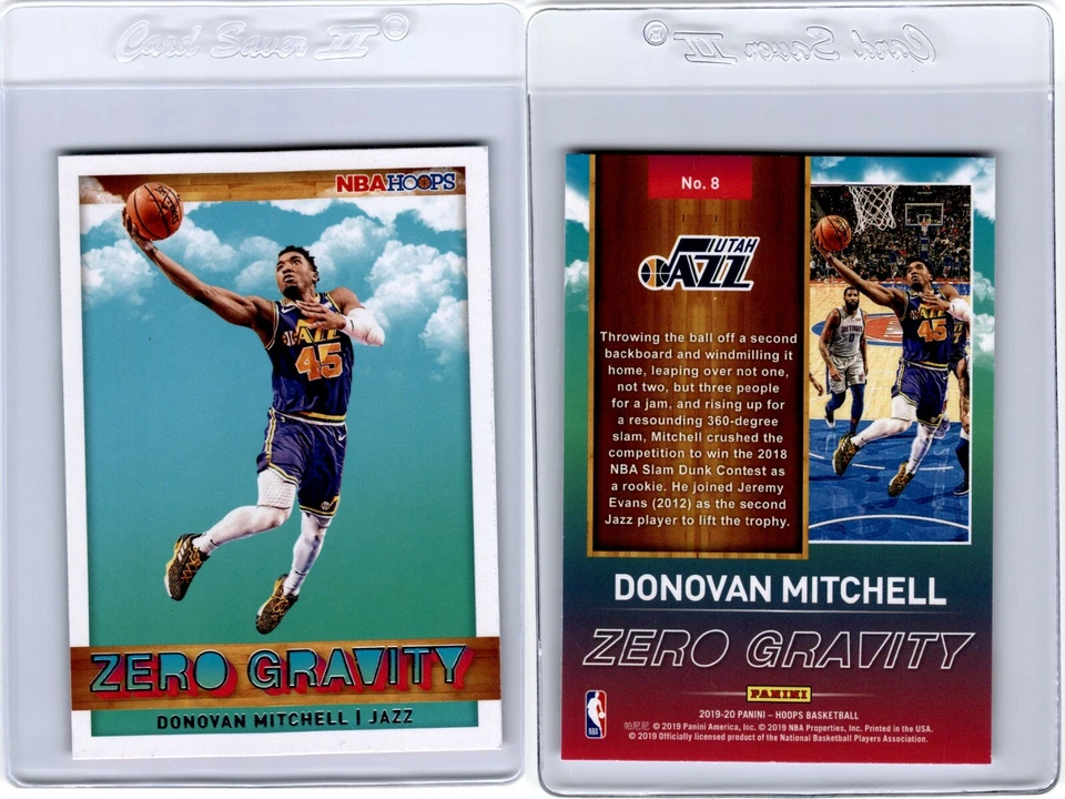 2019-20 Panini Hoops Zero Gravity Donovan Mitchell #8 Utah Jazz - Image 1 of 1