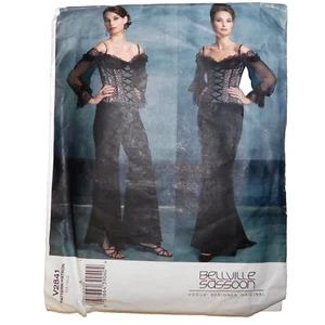 Pantaloni gonna top di design Bellville Sassoon Vogue V2841 taglia 6 8 10 non tagliati - Foto 1 di 6