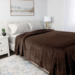 Kirkland Signature Plush Blanket, Heavy Weight, 520 GSM, Luxurious, Bed Room NEW - Picture 1 of 14