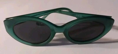 Vintage! DIANE VON FURSTENBERG! COLOR AUTHORITY GREEN MATTE SUNGLASSES 51/22/140 - Image 1 of 4