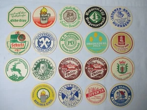 Sottobicchieri di Birra Collezione Convoluzione Baviera Berlino 19 Pezzi - Picture 1 of 10
