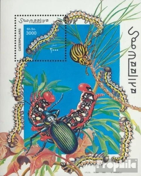 somalie Bloc 61 (complète edition) neuf avec gomme originale 1999 chenilles - Photo 1/1