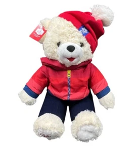 Snowflake Teddy 2024 Winter Girl 20" Bear Plush Christmas Stuffed Animal Collect - Picture 1 of 16