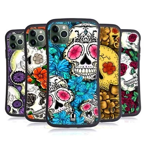 HEAD CASE DESIGNS FLORID OF SKULLS HYBRID CASE FOR APPLE iPHONES PHONES - Picture 1 of 12